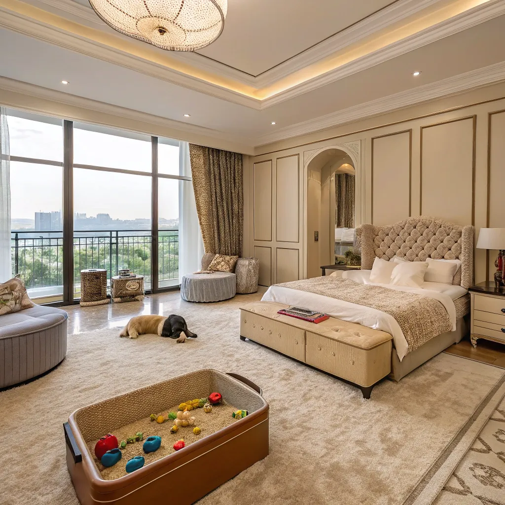 Luxurious pet room with all amenities