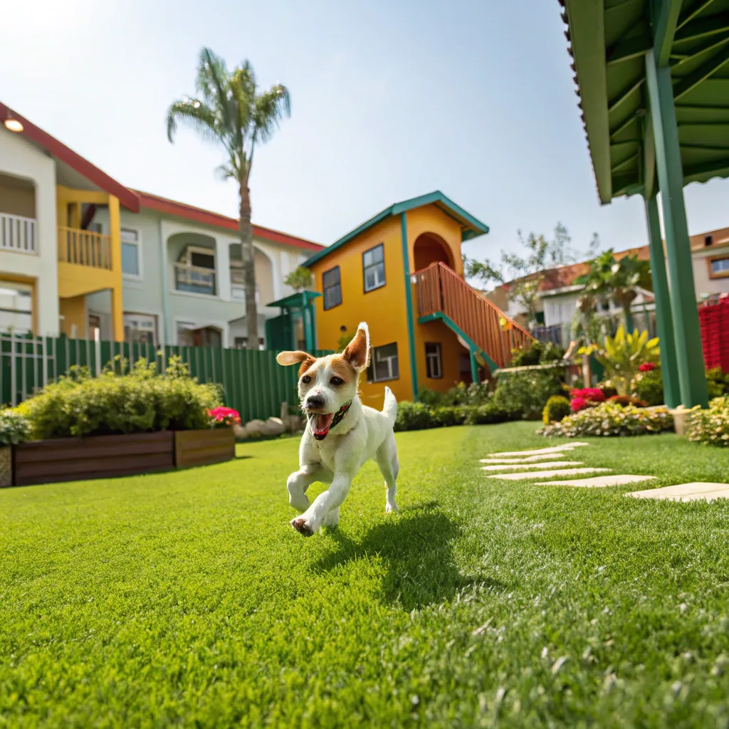Dog playing at KYNOREVITH Pet Hotel